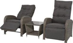 Loungeset Duoset Melia 2 Verstelbare Stoelen + Tafel - Balkonset -Tuin Verkoop 1200x713 2
