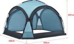 Pro-Tec Paviljoen Grästorp Met LED-verlichting 345x345x247 Cm Lichtblauw -Tuin Verkoop 1200x715 1