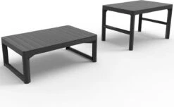Allibert Lyon Tuintafel - 116x71,5x66/40 Cm - Grafiet -Tuin Verkoop 1200x738 1