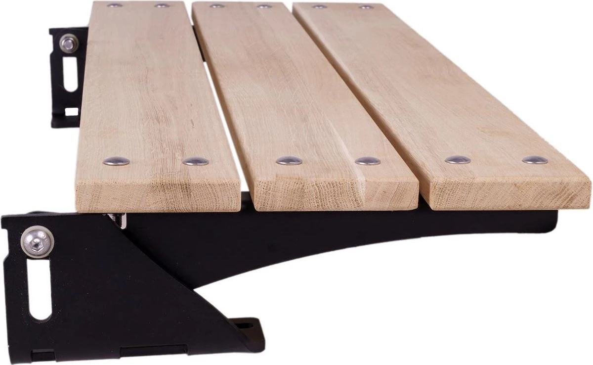 MaximaVida Opklapbare Gevelbank Jordaan 100 Cm- FSC Eikenhout 4 MaximaVida Opklapbare Gevelbank Jordaan 100 Cm- FSC Eikenhout - Afbeelding 2