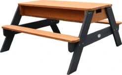 AXI Nick Zand & Water Picknicktafel In Antraciet/Bruin - Parasol Blauw/Wit - Picknick Tafel Voor Kinderen Van Hout -Tuin Verkoop 1200x745
