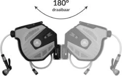 CoolHome Wandslangenbox 30 Meter + 2 Meter - Tuinslang Met Haspel- Slangenhouder 180° Draaibaar - Tuinslanghaspel Zwart - Grijs -Tuin Verkoop 1200x751 3