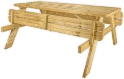 Goedkopepicknicktafels.nl | 180cm Lange Picknicktafel | Tuintafel 6 Persoons | De Luxe 180cm Lang | Geïmpregneerd Grenen Hout! -Tuin Verkoop 1200x762 1