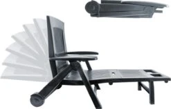 Casaria Ligstoel Zircone – Verstelbaar/Wielen Tot 120 Kg – Antraciet -Tuin Verkoop 1200x766 1