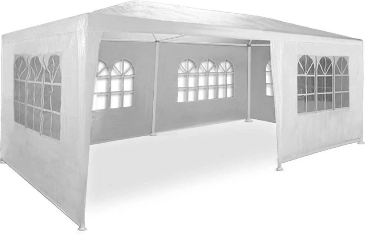 MaxxGarden Partytent - Paviljoen - 300 X 600 X 250 Cm - Met Zijwanden - Waterdicht Pro - 32mm Buizen – Wit 3 MaxxGarden Partytent - Paviljoen - 300 X 600 X 250 Cm - Met Zijwanden - Waterdicht Pro - 32mm Buizen – Wit