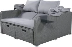Polyrattan Patio Rieten Meubels Set Voor 2 Personen-Outdoor Rattan Sofa Set Met Intrekbare Luifel-lounge Bank-PE Rotan Loveseat Voor Achtertuin Veranda Tuin Zwembad Balkon-grijs 34 Polyrattan Patio Rieten Meubels Set Voor 2 Personen-Outdoor Rattan Sofa Set Met Intrekbare Luifel-lounge Bank-PE Rotan Loveseat Voor Achtertuin Veranda Tuin Zwembad Balkon-grijs -Tuin Verkoop 1200x789