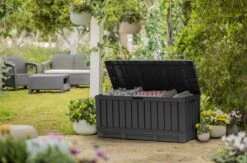 Keter Kentwood Opbergbox - 128x53.6x59 Cm - 350 L - Grafiet -Tuin Verkoop 1200x792 5