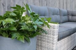 Merkloos Rivièra Original | Loungeset Hoekset Dining Set Tuinset | Wicker | Hoekbank, Hoge Tuintafel, 2 Hockers | 6 Zitplaatsen -Tuin Verkoop 1200x793 5