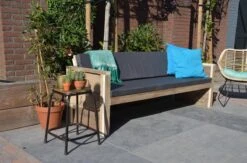 Sanderswoodworks Houten Tuinbank Vlieland - Incl. Kussens - Steigerhout -Tuin Verkoop 1200x794 2