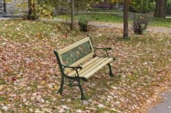 LIFA GARDEN Tuinbank Voor 2 Kinderen | Kinderbank Van Onbewerkt Hout En Ijzer | Nostalgische Tuinbank Met Jungle Afbeelding In De Rugleuning | Tuinbank Om Te Beitsen | 82 X 39 X 50 Cm -Tuin Verkoop 1200x799 6