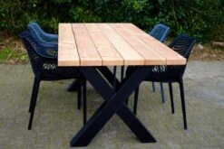 Tuintafel Douglas 220 Cm X 90 Cm | Stalen Poten | + Montage | Duurzame Eettafel | Onderhoudsarm 6-8 Personen | Geschaafd Hout | DuuMaa -Tuin Verkoop 1200x800 144
