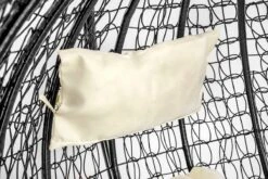 Hangstoel - Ei Stoel - Met Frame - Zwart Beige - Tot 125 Kg -Tuin Verkoop 1200x800 16