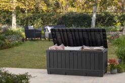 Keter Kentwood Opbergbox - 128x53.6x59 Cm - 350 L - Grafiet -Tuin Verkoop 1200x800 186