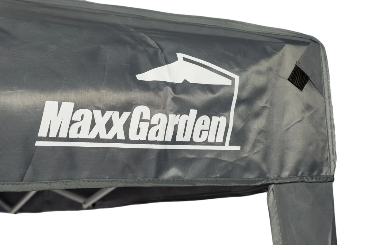 MaxxGarden Partytent - Paviljoen - 3x3 - Easy Up - Opvouwbaar - Waterdicht - Zwart 5 MaxxGarden Partytent - Paviljoen - 3x3 - Easy Up - Opvouwbaar - Waterdicht - Zwart - Afbeelding 3