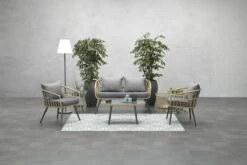 Garden Impressions Franklin Loungeset 4-delig - Wicker - Carbon Black/mystic Grey -Tuin Verkoop 1200x800 220