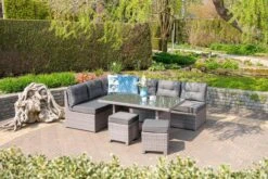 Garden Impressions Lapa Lounge Dining Set 5-delig - Wicker - Grijs -Tuin Verkoop 1200x800 231