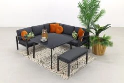 Wellington Lounge Dining Set - Carbon Black -Tuin Verkoop 1200x800 237