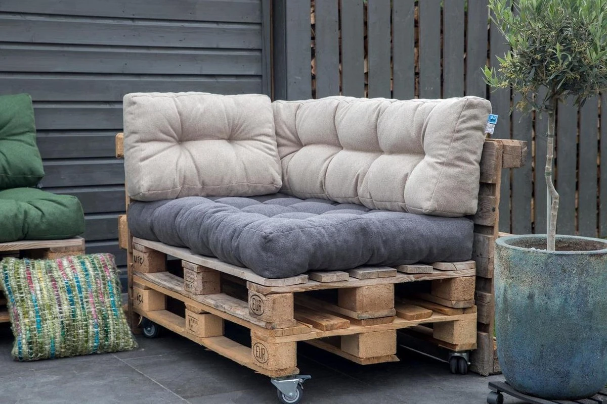 2L Home & Garden Rugkussen Metro Grijs - 60 X 40cm 9 2L Home & Garden Rugkussen Metro Grijs - 60 X 40cm - Afbeelding 8