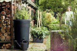 Elho Green Basics Regenton - Regenton - Living Black - Buiten - 200 Liter -Tuin Verkoop 1200x800 375
