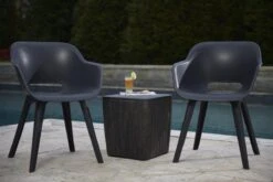 Allibert Akola Tuinstoelen - 2 Stuks -56,5x55x80cm - Donkergrijs -Tuin Verkoop 1200x800 91