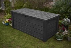 Keter Westwood Opbergbox - 570 L - 155x72.4x64.4 Cm - Grafiet -Tuin Verkoop 1200x801 1