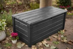 Keter Brightwood Opbergbox - 455L - 145x69,7x60,3 Cm - Grafiet -Tuin Verkoop 1200x801 5