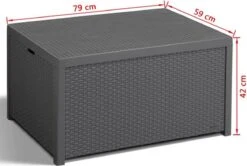 Allibert Arica Tuintafel - 79x59,5x42 Cm - Grafiet -Tuin Verkoop 1200x806 2