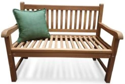 Merkloos TIERRA | Tuinbank Van Teak Comfort Plus + | 150 Cm - 3-Persoons / 3-Zits | Naturel / Original | BONANY Luxe | Geschuurd & Olie Op Waterbasis | Klassiek & Traditioneel | Stevig | Tuinzetel | Bank Voor Tuin -Tuin Verkoop 1200x809