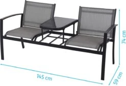 Pro Garden ProGarden Tuinbankje Met Tafel Tweepersoons -Tuin Verkoop 1200x820 3
