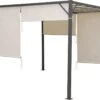 MaxxGarden Pergola - Partytent - Tuinpaviljoen Met één Gesloten Zijkant - 3x3x2,3 M - Cream 2 MaxxGarden Pergola - Partytent - Tuinpaviljoen Met één Gesloten Zijkant - 3x3x2,3 M - Cream -Tuin Verkoop 1200x825