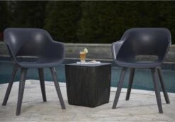 Allibert Akola Tuinstoelen - 2 Stuks -56,5x55x80cm - Donkergrijs -Tuin Verkoop 1200x835
