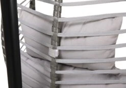 Pro Garden Lowander Hangstoel Egg 191x126x126- Schommelstoel Met Rattan Cocoon En Robuust Stalen Standaard Incl. Kussens - Volledig Inklapbaar - Lichtgrijs -Tuin Verkoop 1200x840 1