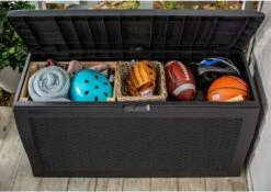 Keter Samoa Opbergbox - 270 L - 117x45x57 Cm - Grafiet -Tuin Verkoop 1200x849