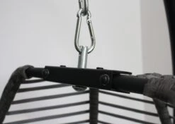 Pro Garden Lowander Hangstoel Egg 191x126x126- Schommelstoel Met Rattan Cocoon En Robuust Stalen Standaard Incl. Kussens - Volledig Inklapbaar - Lichtgrijs -Tuin Verkoop 1200x855