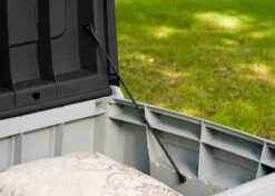 Keter Novel Opbergbox - 340L - 124x55x62.5cm - Grijs -Tuin Verkoop 1200x855 3