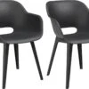 Allibert Akola Tuinstoelen - 2 Stuks -56,5x55x80cm - Donkergrijs -Tuin Verkoop 1200x858