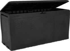 Keter Samoa Opbergbox - 270 L - 117x45x57 Cm - Grafiet -Tuin Verkoop 1200x869
