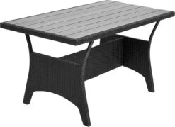 Casaria Polyrattan Tuinset - 15 Delig Voor 6 Personen – Crème Zwart -Tuin Verkoop 1200x869 4