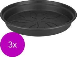 Elho Green Basics Schotel - Plantenschotels - 3 X 14 Cm Zwart -Tuin Verkoop 1200x879 8