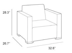 Allibert California Loungeset - 5 Personen - Cappuccino -Tuin Verkoop 1200x889