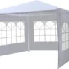 Partytent 3x3m Budget Wit Met Drie Zijwanden
