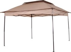 Outsunny Paviljoen Met Zijwanden Partytent Tuintent Popup 3,25 X 3,25 M Khaki 840-166 -Tuin Verkoop 1200x895 1