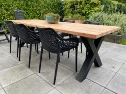 Tuintafel Douglas 300 Cm X 90 Cm | Stalen Poten | 8-10 Personen | DuuMaa -Tuin Verkoop 1200x899 10