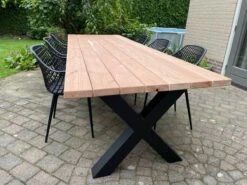 Tuintafel Douglas 300 Cm X 90 Cm | Stalen Poten | 8-10 Personen | DuuMaa -Tuin Verkoop 1200x899 11
