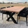 Tuintafel Douglas 220 Cm X 90 Cm | Stalen Poten | + Montage | Duurzame Eettafel | Onderhoudsarm 6-8 Personen | Geschaafd Hout | DuuMaa -Tuin Verkoop 1200x899 15
