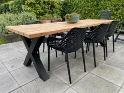 Tuintafel Douglas 220 Cm X 90 Cm | Stalen Poten | + Montage | Duurzame Eettafel | Onderhoudsarm 6-8 Personen | Geschaafd Hout | DuuMaa -Tuin Verkoop 1200x899 17