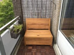 Kleine Teakhouten Tuinbank Met Opbergruimte - 100 X 60 X 90 Cm - Duurzaam Teakhout - Blijft Strak En Mooi - Sterke Constructie Om Lang Mee Te Gaan -Tuin Verkoop 1200x900 11