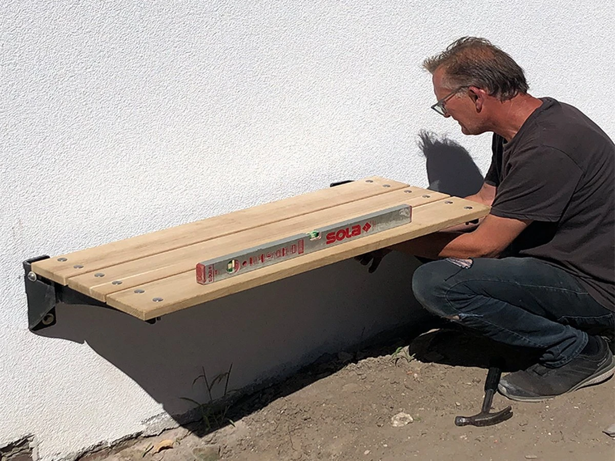 MaximaVida Opklapbare Gevelbank Jordaan 100 Cm- FSC Eikenhout 8 MaximaVida Opklapbare Gevelbank Jordaan 100 Cm- FSC Eikenhout - Afbeelding 6