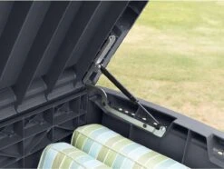 Keter - Borneo Opbergbox - 416 Liter - 129.5 X 62.5 X 70 Cm - Antraciet -Tuin Verkoop 1200x903