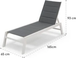 Blumfeldt Renazzo Lounge Ligstoel - Ligbed Voor De Tuin - Aluminium Tuinstoel - 6 Standen - Waterafstotend - Bekleding Van 70 % Pvc En 30 % Polyetheen - Grijs -Tuin Verkoop 1200x915 2